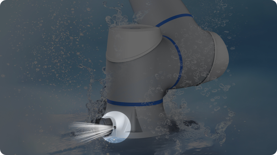 越疆CRA-IP68系列協(xié)作機器人,越疆六軸機器人,越疆協(xié)作機械臂、內(nèi)置氣動系統(tǒng)